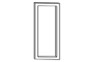 "Форум" Двери стеклянные тонированные в алюминиевой рамке (2шт.)