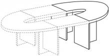 Секция угловая (для стола для заседаний) КЭ 13.0