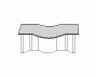 Lipari стол письменный 160 см