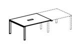 Спринт-Люкс приставка стола для заседаний с кабель-каналом Спринт-люкс 1695