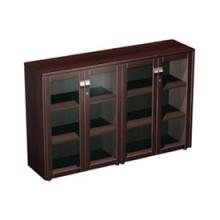 Шкаф для документов средний со стеклянными дверями (стенка из 2 шкафов)-323 премьер