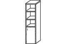 "ЭДЕМ"-1 Шкаф узкий высокий полуоткрытый